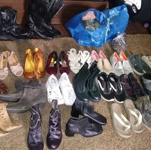 Shoes of many brands